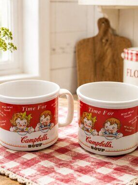 Campbell Soup Mugs Vintage Look